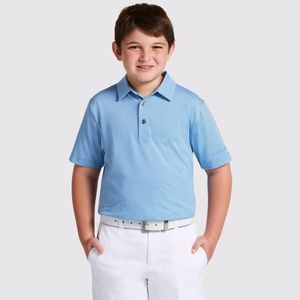 Jack Nicklaus Boys' Stripe Golf Polo Shirt - Light